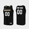 Custom Colorado Buffaloes Jersey Black Name and Number Replica College Basketball Jersey