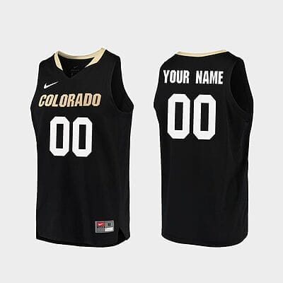 Custom Colorado Buffaloes Jersey Black Name and Number Replica College Basketball Jersey 6 Custom Colorado Buffaloes Jersey Black Name and Number Replica College Basketball Jersey