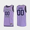Custom Name Number Kansas State Wildcats Purple Replica College Basketball Jersey 4 CUSTOM1 64