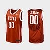 Custom Name Number Texas Longhorns Burnt Orange Replica College Basketball Jersey 5 CUSTOM1 87