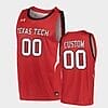 Custom Name Number Texas Tech Red Raiders Red Alternate Basketball Jersey 4 CUSTOM1 90