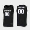 Custom Name Number Xavier Musketeers Black Replica College Basketball Jerse 5 CUSTOM1 95