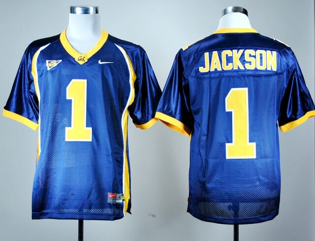 California Golden Bears #1 DeSean Jackson NCAA Football Jersey Blue 1 California Golden Bears #1 DeSean Jackson NCAA Football Jersey Blue