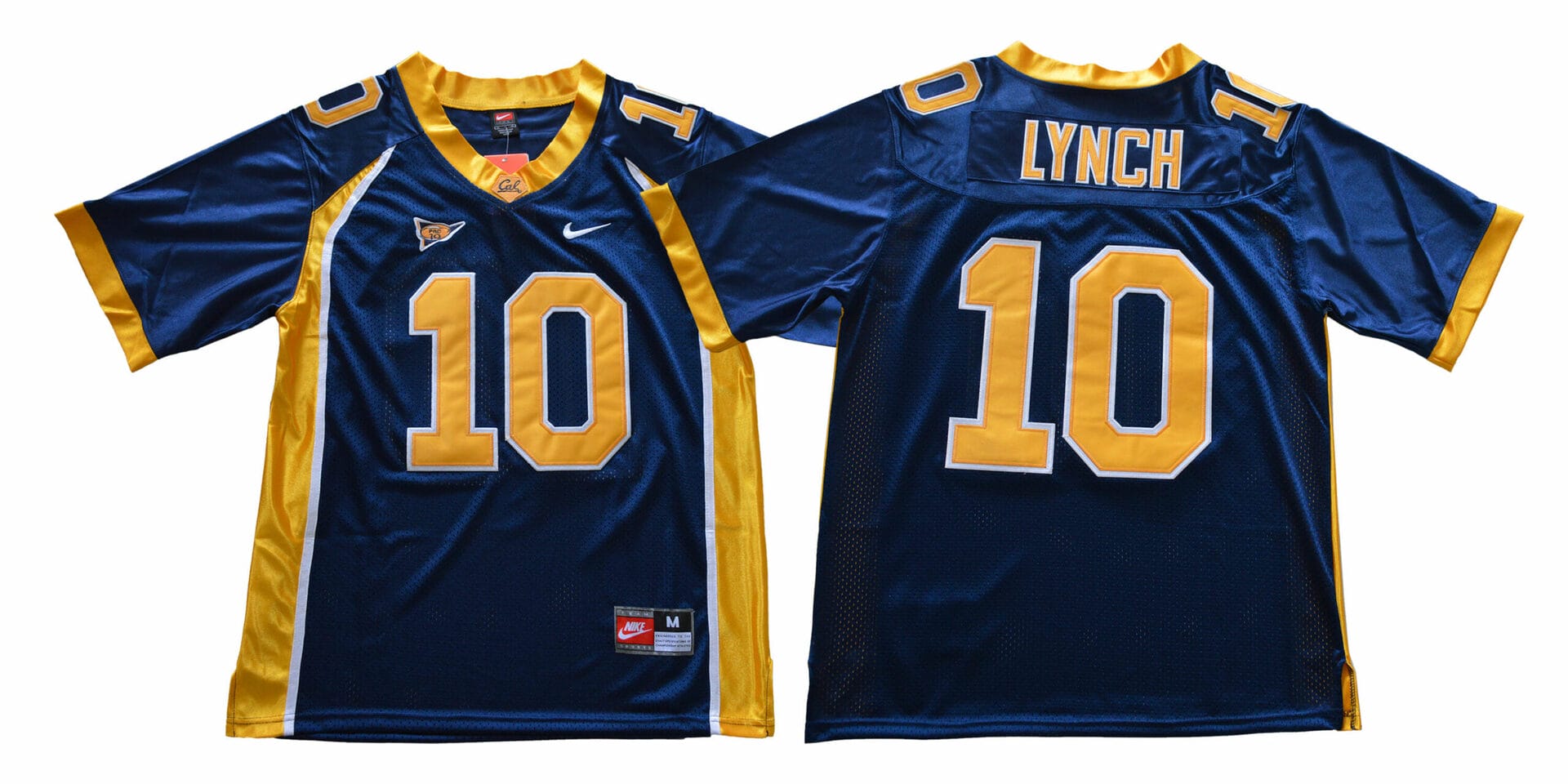 California Golden Bears #10 Marshawn Lynch Football Jersey Blue With Patch 1 California Golden Bears #10 Marshawn Lynch Football Jersey Blue With Patch