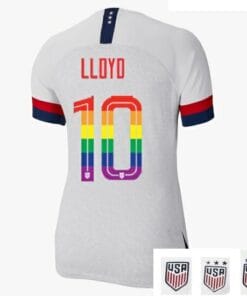 Carli Lloyd Home USA Soccer Jersey PRIDE