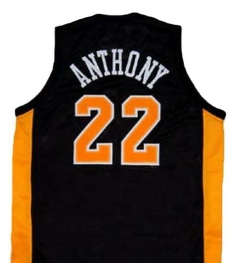 Carmelo Anthony #22 OWLS High School Basketball Jersey New Sewn Black 1 Carmelo Anthony #22 OWLS High School Basketball Jersey New Sewn Black