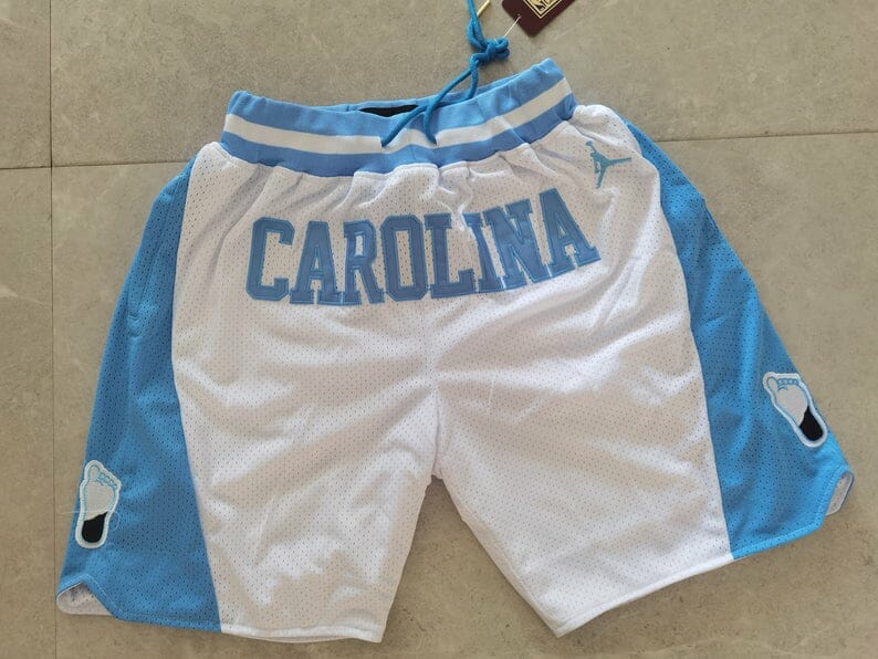 Carolina Men Shorts Vintage Short Stitched White 1 Carolina Men Shorts Vintage Short Stitched White