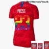 Christen Press Away USA Soccer Jersey PRIDE