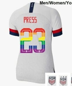 Christen Press Home USA Soccer Jersey PRIDE