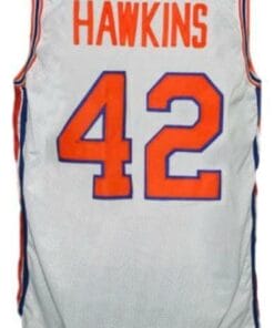 Connie Hawkins #42 Pittsburgh Pipers Retro Aba Basketball Jersey White