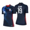 Crystal Dunn 2020 21 Navy Away no.19 USWNT Soccer Four Stars Jersey