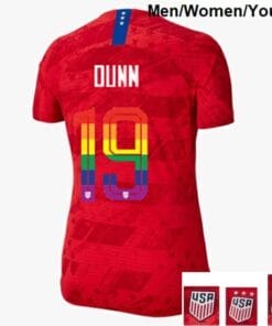 Crystal Dunn Away USA Soccer Jersey PRIDE