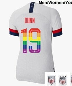 Crystal Dunn Home USA Soccer Jersey PRIDE