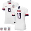 Crystal Dunn Home White Champions no.19 USWNT Soccer Jersey