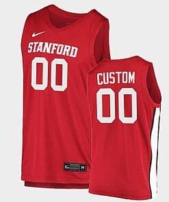 Custom Name Number Stanford Cardinal Red College Basketball Jersey