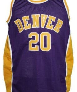 Custom Name # Denver Rockets Aba Basketball Jersey New Sewn Purple