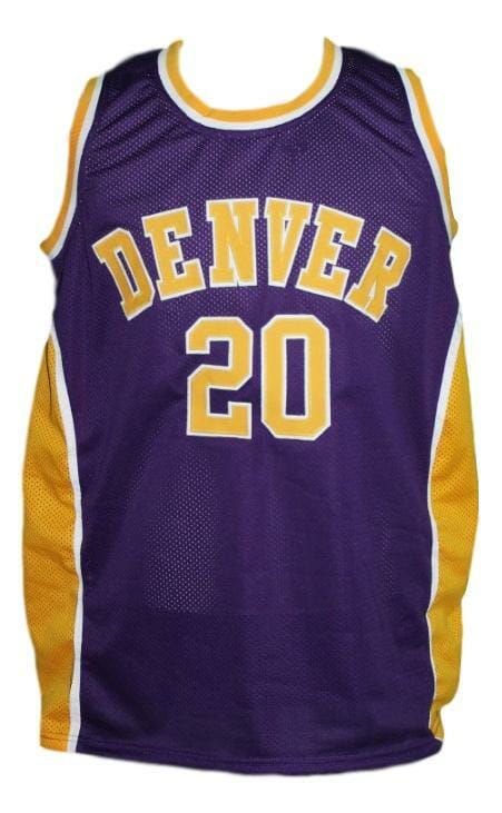 Custom Name # Denver Rockets Aba Basketball Jersey New Sewn Purple 2 Custom Name # Denver Rockets Aba Basketball Jersey New Sewn Purple