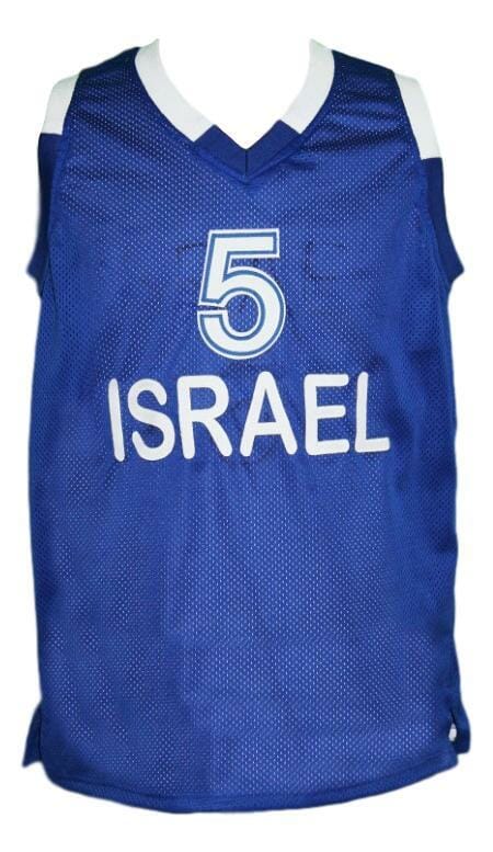 Custom Name # Team Israel Basketball Jersey New Sewn Blue 2 Custom Name # Team Israel Basketball Jersey New Sewn Blue