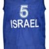 Custom Name # Team Israel Basketball Jersey New Sewn Blue 7 Custom Name Team Israel Basketball Jersey Blue 1