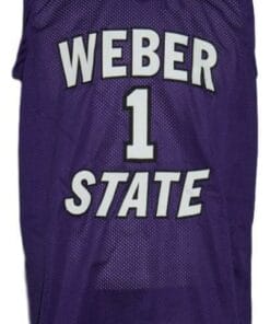 Damian Lillard #1 Custom College Basketball Jersey New Sewn Purple