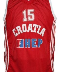 Dario Saric Croatia Basketball Jersey New Sewn Red