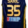 Dario Saric #35 KK Zagreb Croatia Basketball Jersey New Sewn Navy Blue 6 Dario Saric #35 KK Zagreb Croatia Basketball Jersey New Sewn Navy Blue