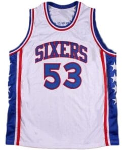 Darryl Dawkins #53 Philadelphia Basketball Jersey Sewn White