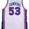 Darryl Dawkins #53 Philadelphia Basketball Jersey Sewn White