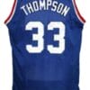 David Thompson #33 Denver Aba Retro Basketball Jersey New Sewn Blue 6 David Thompson #33 Denver Aba Retro Basketball Jersey New Sewn Blue