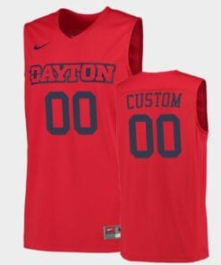 Dayton Flyers Custom Name Number Red College Basketball Jersey