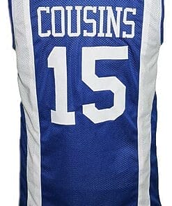 Demarcus Cousins #15 Custom College Basketball Jersey Blue