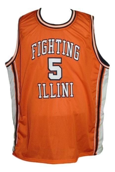 Deron Williams #5 College Basketball Jersey Orange 2 Deron Williams #5 College Basketball Jersey Orange