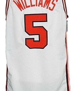 Deron Williams #5 Custom College Basketball Jersey White