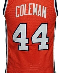 Derrick Coleman #44 Custom College Basketball Jersey Orange