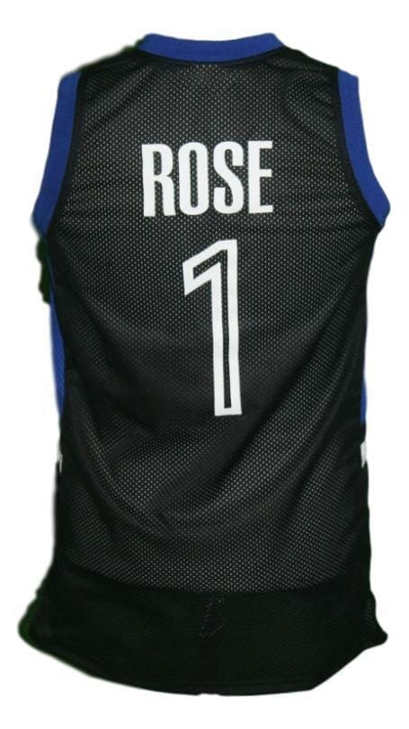 Derrick Rose #1 Basketball Jersey Black 1 Derrick Rose #1 Basketball Jersey Black