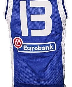 Dimitris Diamantidis #13 Greece Custom Basketball Jersey Blue