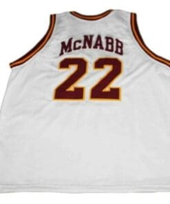 Donovan McNabb #22 Mount Carmel High School Basketball Jersey White