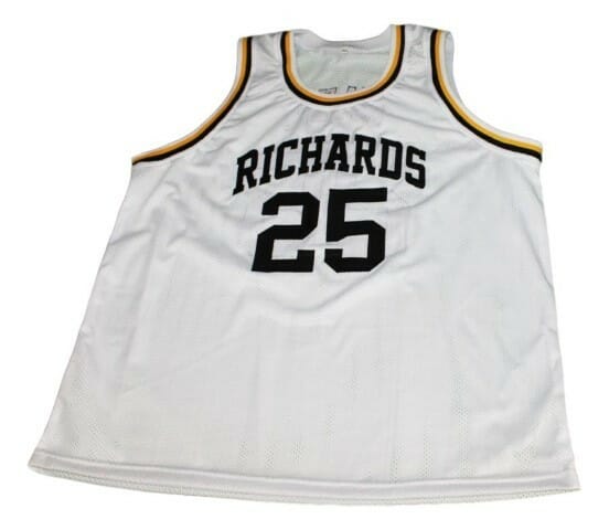 Dwyane Wade #25 Richards High School Basketball Jersey White 2 Dwyane Wade #25 Richards High School Basketball Jersey White