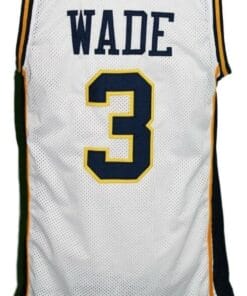 Dwyane Wade #3 College Basketball Jersey White