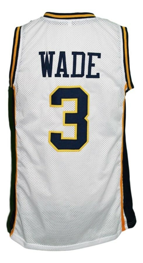 Dwyane Wade #3 College Basketball Jersey White 1 Dwyane Wade #3 College Basketball Jersey White