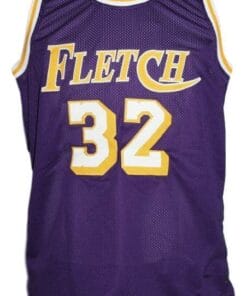 Fletch Chevy Chase Basketball Jersey Purple