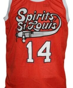 Freddie Lewis #14 Spirits Of St Louis Aba Basketball Jersey Orange 4 Freddie Lewis #14 Spirits Of St Louis Aba Basketball Jersey Orange