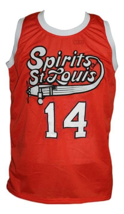 Freddie Lewis #14 Spirits Of St Louis Aba Basketball Jersey Orange 2 Freddie Lewis #14 Spirits Of St Louis Aba Basketball Jersey Orange