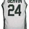 George Gervin #24 College Basketball Jersey White 6 George Gervin #24 College Basketball Jersey White
