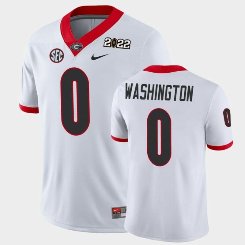 Darnell Washington Jersey Georgia Bulldogs #0 2021 National Champions Game White 10 Darnell Washington Jersey Georgia Bulldogs #0 2021 National Champions Game White