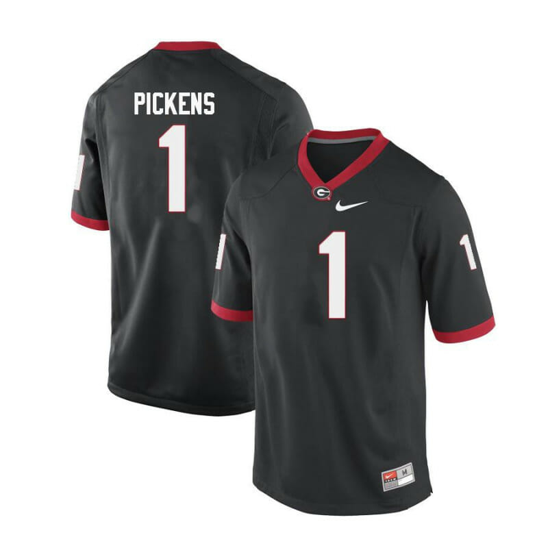 Georgia Bulldogs #1 George Pickens College Football Jersey Limited Black 1 Georgia Bulldogs #1 George Pickens College Football Jersey Limited Black