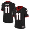 Georgia Bulldogs #11 Jake Fromm College Football Jersey Black