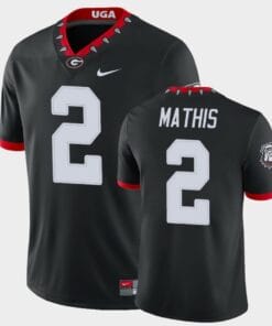 Georgia Bulldogs #2 DWan Mathis Black College Football Alternate Game Jersey