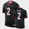 Georgia Bulldogs 2 DWan Mathis Black Legend Alternate Jersey
