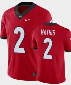 Georgia Bulldogs #2 DWan Mathis Red College Football Alumni Player Jersey